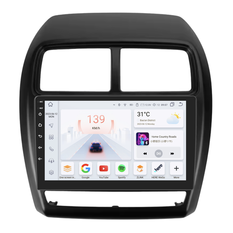 HIZPO KXASX9001 Autorádio 9“ pro Mitsubishi ASX 2018+ Varianta: A - Bez RockFord, Model: S9004 (4+32GB) CHRS9004_KXASX9001A