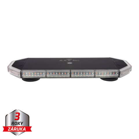 LED rampa 440mm, červeno/modro bílá, magnet 10-30V, ECE R65 sre9-440BRWM