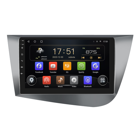 Isudar 2DIN autorádio T72-IEV31 Android, Seat Leon II B205