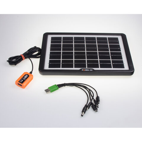 Fotovoltaická solární nabíječka 6V/8W s USB VZ03