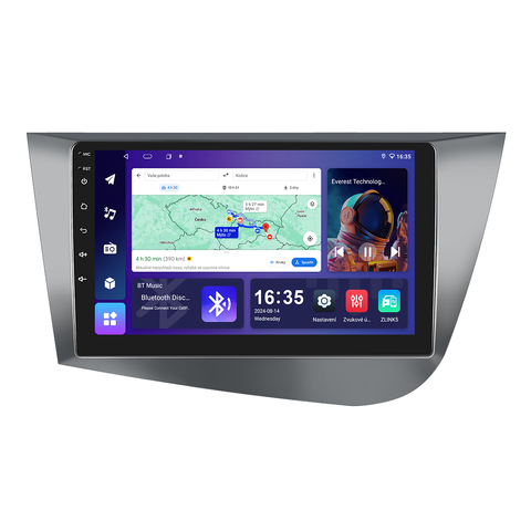 Isudar 2DIN autorádio T68B-IEV23 Android, Seat Leon II B204