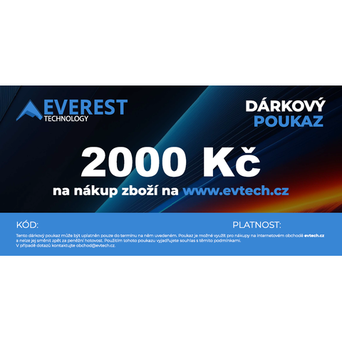 Dárkový poukaz 2000 Kč DAR2000