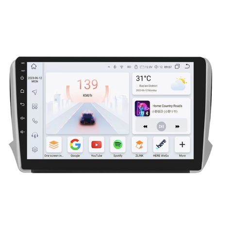 HIZPO KXPG208101 Autorádio 10,1“ Android 13 pro Peugeot 208, 2008 Model: S101008 (8+128GB) CHR1647