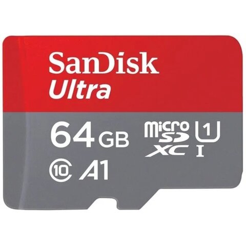 Paměťová karta MicroSDXC 64GB 140M UHS-I + adaptér, SANDISK 8064gCL10SA