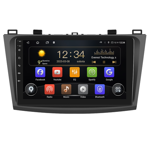 Isudar 2DIN autorádio T72-IEV100 Android, Mazda 3 - I. generace T72-UN08M/A7265