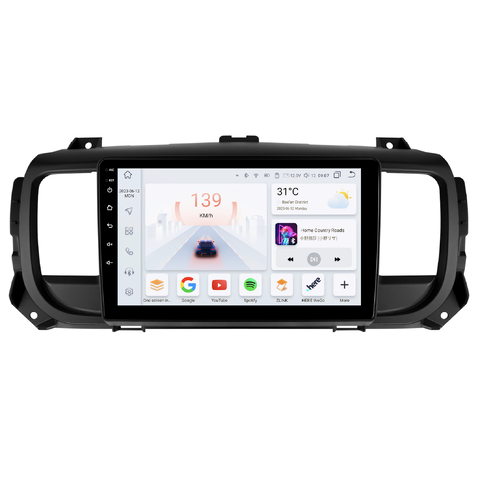 HIZPO KXCTRJMP9001 Autorádio 9" Android pro Citroen Jumpy, Toyota Proace, Opel Vivaro E Model: S9006 (6+64GB) CHR1715