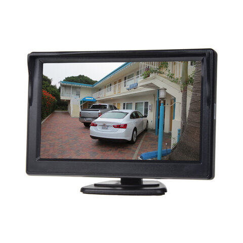 LCD monitor 5&quot; černý na palubní desku s možností instalace na HR držák 80063
