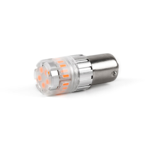 LED BAU15S oranžová, 12V, 23LED SMD