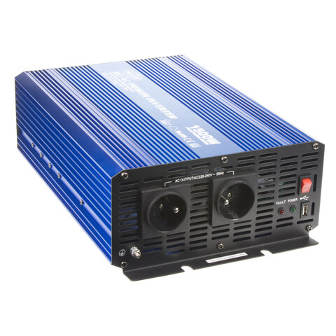 Sinusový měnič napětí z 12/230V + USB, 1500W (air)