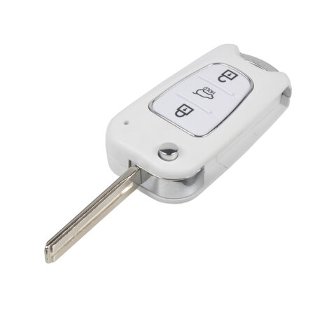 Náhr. obal klíče pro Hyundai i30, ix35, Kia 3-tlačítkový, bílý 48hy102wht