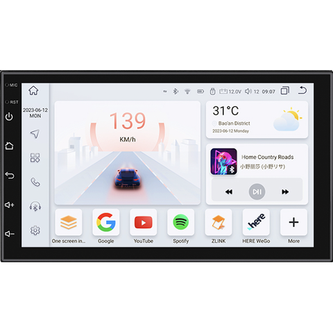 HIZPO AD7001 Univerzální 7" autorádio Model: 6SAD7001P (6+64GB) CHR6SAD7001P