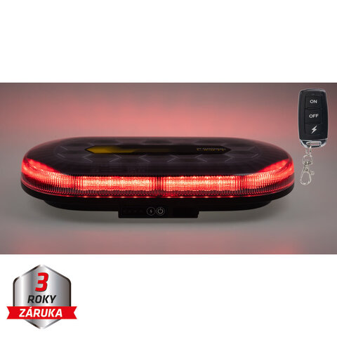 AKU LED rampa červená, 48xLED, magnet, 328mm, ECE R65 R10 sre2-bat865reRE