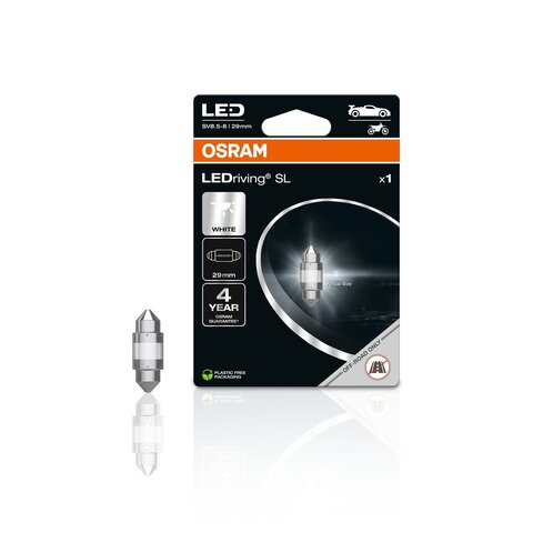 OSRAM LED 12V C5W 29mm SV8.5-8 bílá (1ks) blister 6438DWP-1BL