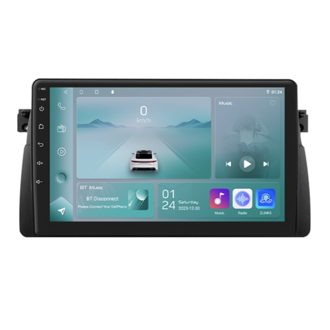 HIZPO KXBME4692 Autorádio 9" Android 13 pro BMW řada 3 E46 Model: P9002CP (2+32GB) CHR478