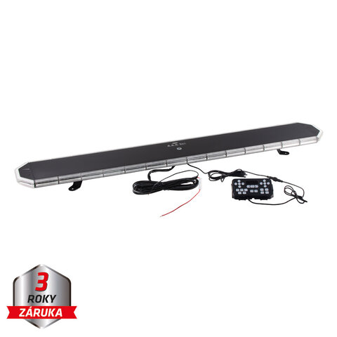 LED rampa 1240mm, oranžovo červeno/modrá+bílá, 10-30V, ECE R65 sre9-1240ABRW