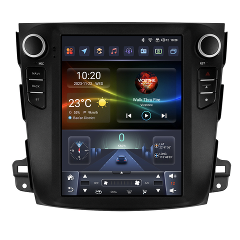 HIZPO MTOLD9701A/B Autorádio 9,7“ Android 13 pro Mitsubishi Outlander 2 Model: 6S9701 (6+64GB) - Typ B CHR3383_6S10