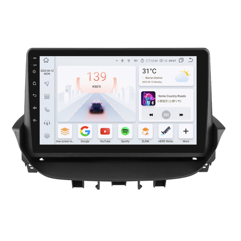 HIZPO KXRNLGN91 Autorádio 9“ Android 13 pre Renault Laguna Varianta: Napájecí kabel typu A, Model: S9008 (8+128GB) CHR3638_S90_NAP5