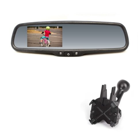 RM LCD VW3 Zrcadlo s displejem 4.3&quot; 2ch, Seat, Toyota, VW RM LCD VW3
