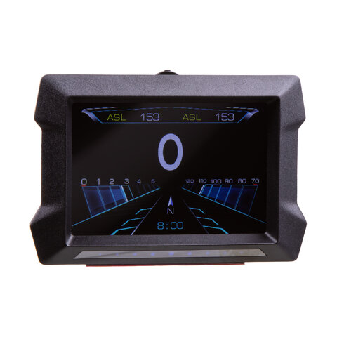 Palubní DISPLEJ 3,5&quot; LCD, GPS měřič rychlosti s vestavěným víceosým gyroskopem a přísavkou se141