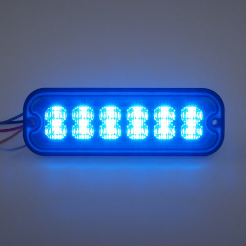 PREDATOR 12x4W LED, 12-24V, modrý, ECE R10 br012B