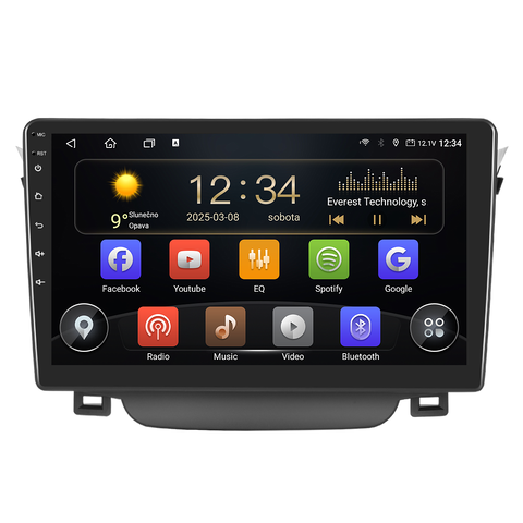 Isudar 2DIN autorádio T72-IEV92 Android, Hyundai i30 T72-UN08M/A7496