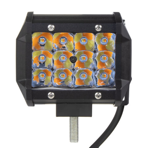 x LED světlo hranaté, bílá + oranžová, 36W, 95x79x65mm