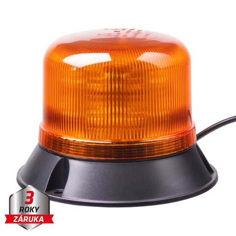 LED maják, 12-24V, 16x5W LED oranžový, pevná montáž, ECE R65 wl822fix