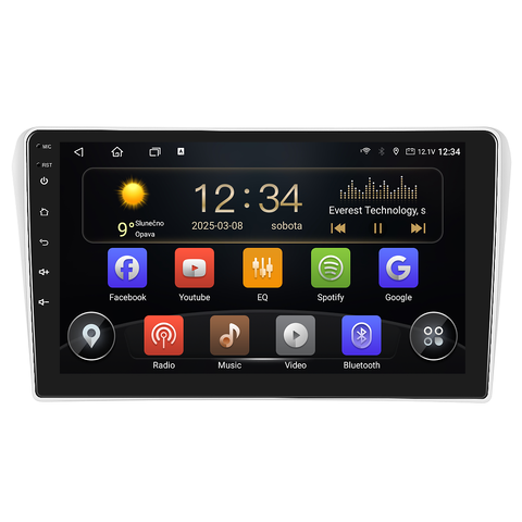 Isudar 2DIN autorádio T72-IEV74 Android, Toyota Avensis T250 B474