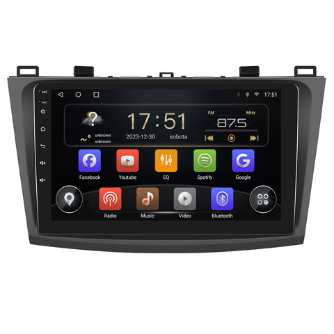 Isudar 2DIN autorádio T72-IEV32 Android, Mazda 3 - II. generace B215