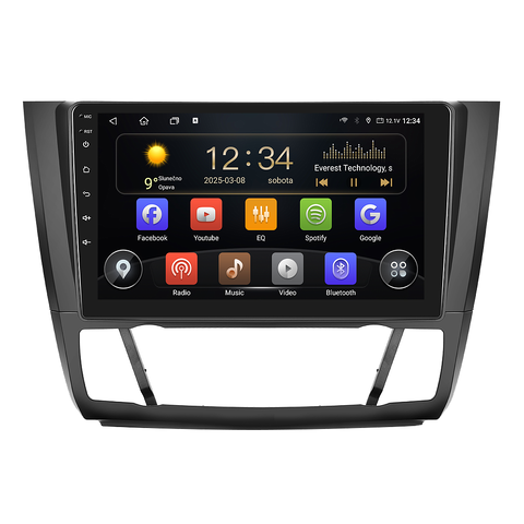 Isudar 2DIN autorádio T72-IEV82 Android, BMW E81 / E82 / E87 / E88 s automatickou klimatizací T72-UN08M/A7295