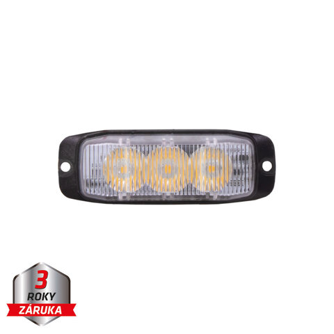 PROFI SLIM výstražné LED světlo vnější, oranžové, 12-24V, ECE R65 CH-01
