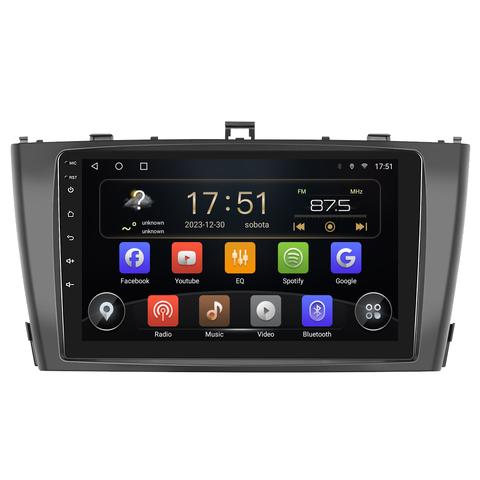 Isudar 2DIN autorádio T72-IEV35 Android, Toyota Avensis T270 B230