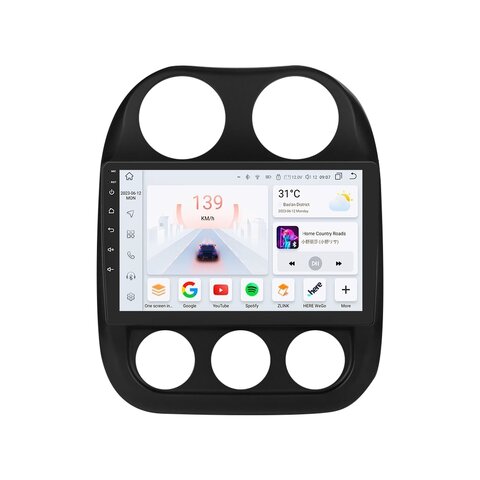 HIZPO KXJPCPS101 Autorádio 10,1" Android 13 pro Jeep Compass, Patriot Model: S101006 (6+64GB) CHR1667