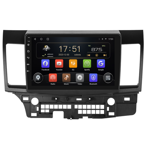 Isudar 2DIN autorádio T72-IEV52 Android, Mitsubishi Lancer VIII B310