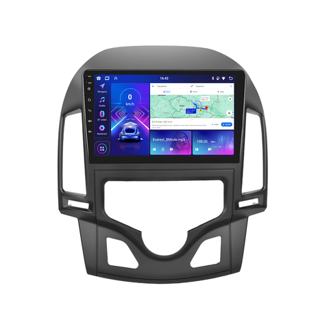 Bmode 2DIN autorádio BEX45 Android, Hyundai i30 s automatickou klimatizací BEX-UN06M/A7485