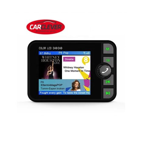 DAB přijímač / Bluetooth HF + přehrávač / micro SD / FM modulátor dab-04