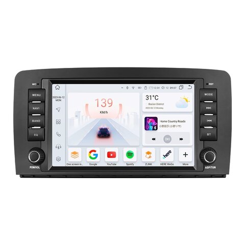 HIZPO BENZR001 Autorádio 8“ Android pro Mercedes-Benz R W251 Model: 4SBENZR8001P (4+32GB) CHR4SBENZR8001P