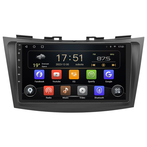 Isudar 2DIN autorádio T72-IEV63 Android, Suzuki Swift B414