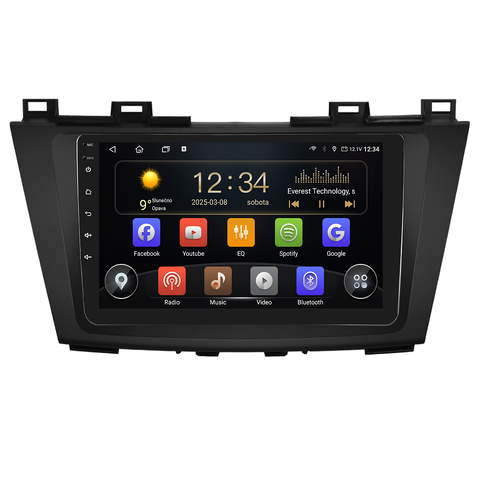 Isudar 2DIN autorádio T75-IEV101 Android, Mazda 5 - II. generace T75-UN08M/A7300