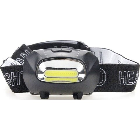 Svítilna, čelovka LED COB,napájení 3xAAA DÁREK 1 čelovka bat.