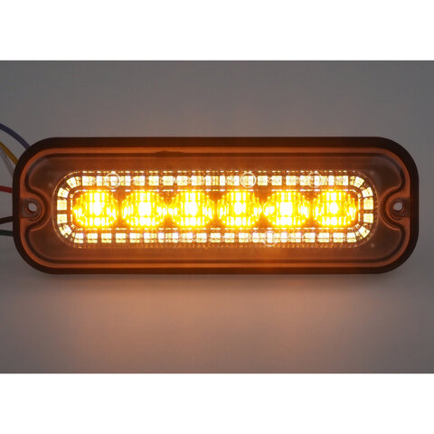 Přední bílé obrysové LED světlo s výstražným oranžovým světlem, 12-24V, ECE R65 brTRL001W