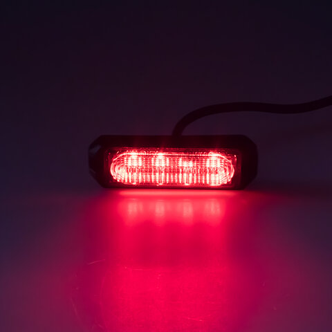 x SLIM výstražné LED světlo vnější, červené, 12-24V, ECE R10 kf004em5wred