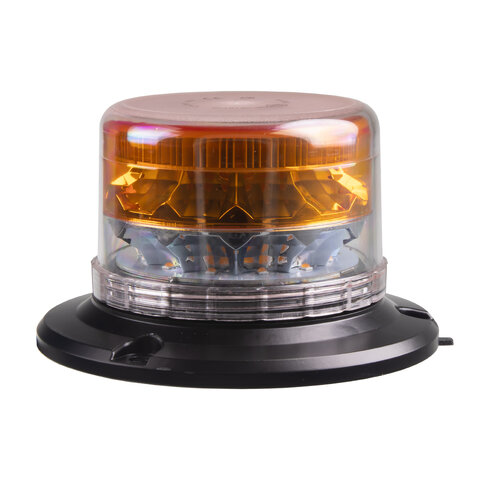 LED maják, 12-24V, 24xLED oranžový, magnet wl813ow