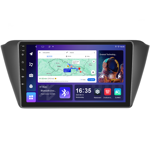 Isudar 2DIN autorádio T68B-IEV05 Android, Škoda Fabia III B120