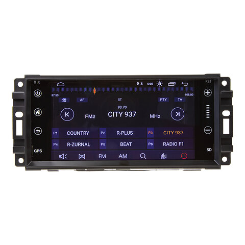 Autorádio pro Jeep 7&quot; LCD, Android, WI-FI, GPS, Carplay, Mirror link, Bluetooth, 3 x USB 80810a