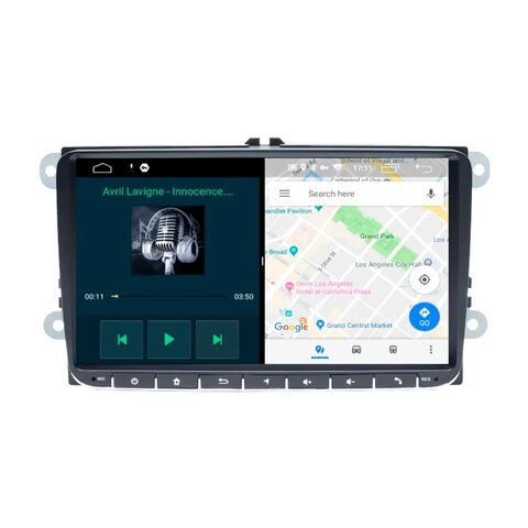 Autorádio pro VW, Škoda s 9&quot; LCD, OS Android, WI-FI, GPS, CarPlay, Bluetooth, 2x USB, 4G 80896AC4