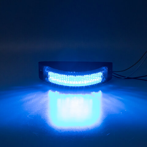 Výstražné LED světlo vnější, modré, 12-24V kf188blu