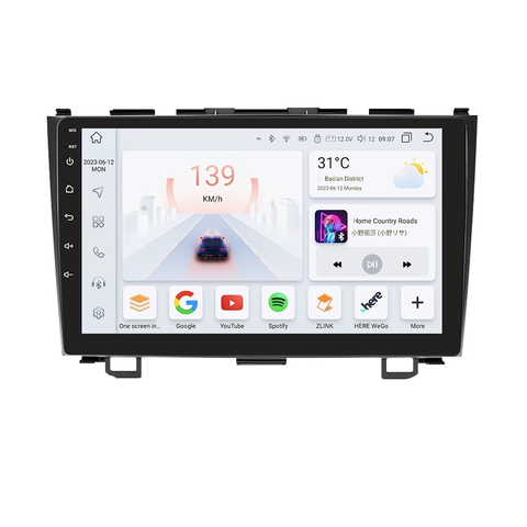 HIZPO KXHDCRV91 Autorádio 9" Android 13 pro Honda CR-V (2007-2011) Model: S9008 (8+128GB) CHR1773