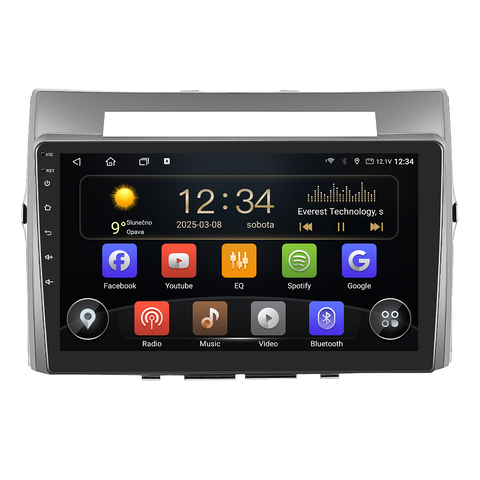 Isudar 2DIN autorádio T72-IEV119 Android, Toyota Corolla Verso T72-UN08M/A7517