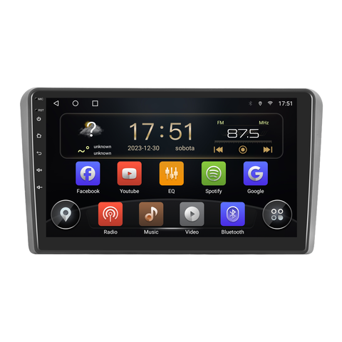 Isudar 2DIN autorádio T72-IEV20 Android, Audi A3 / S3 B165